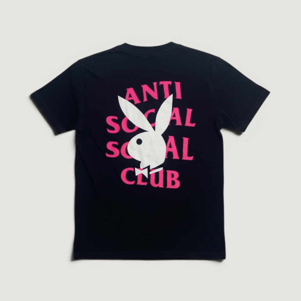 Anti Social Social Club x Playboy T-Shirt Black Small